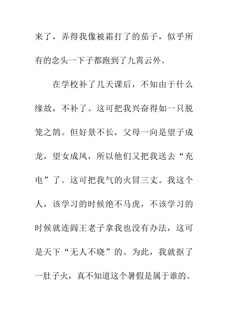 悲哉、我的暑假生活!_第2页