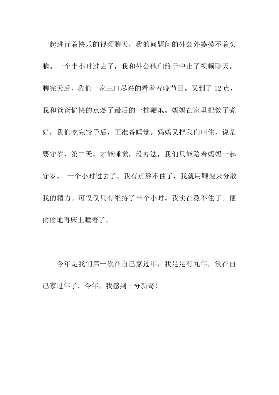 愉快的除夕之夜作文600字_第2页