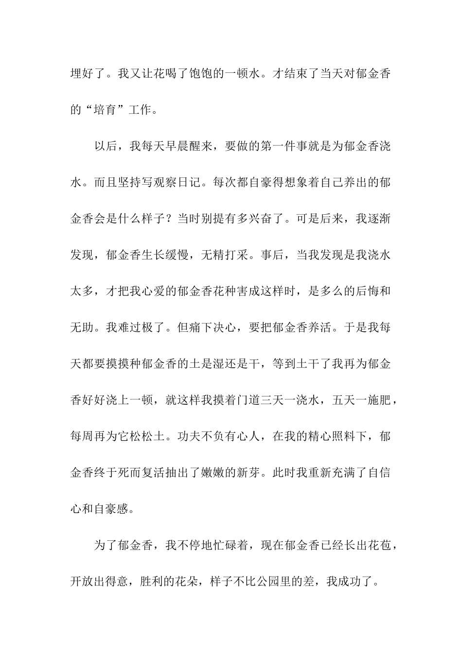 成功的喜悦—第一次养花_第2页
