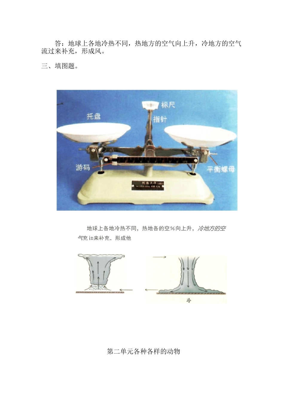 湘教版三年级科学上册期末复习题_第2页