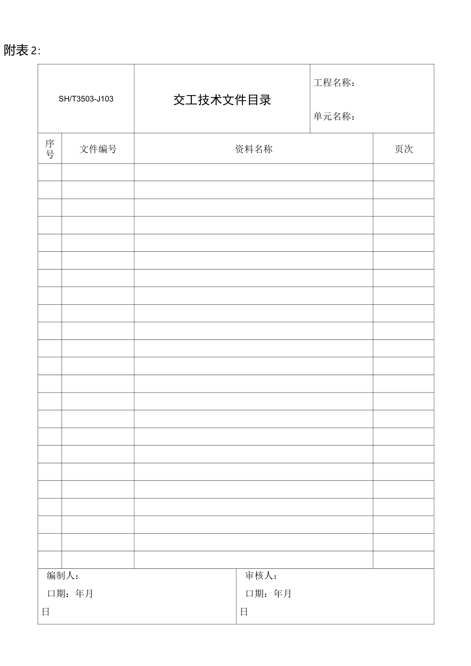 工艺管道试验试压包表格_第2页