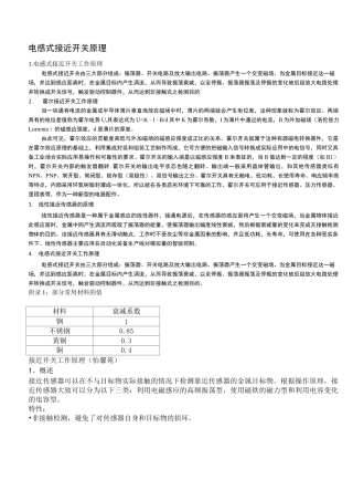 电感式接近开关原理详解