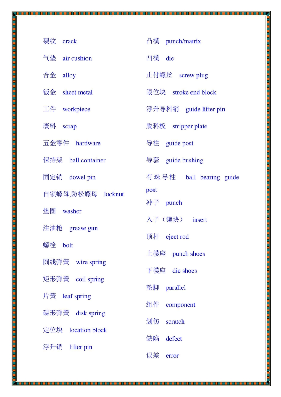 冲压英语词汇_第3页