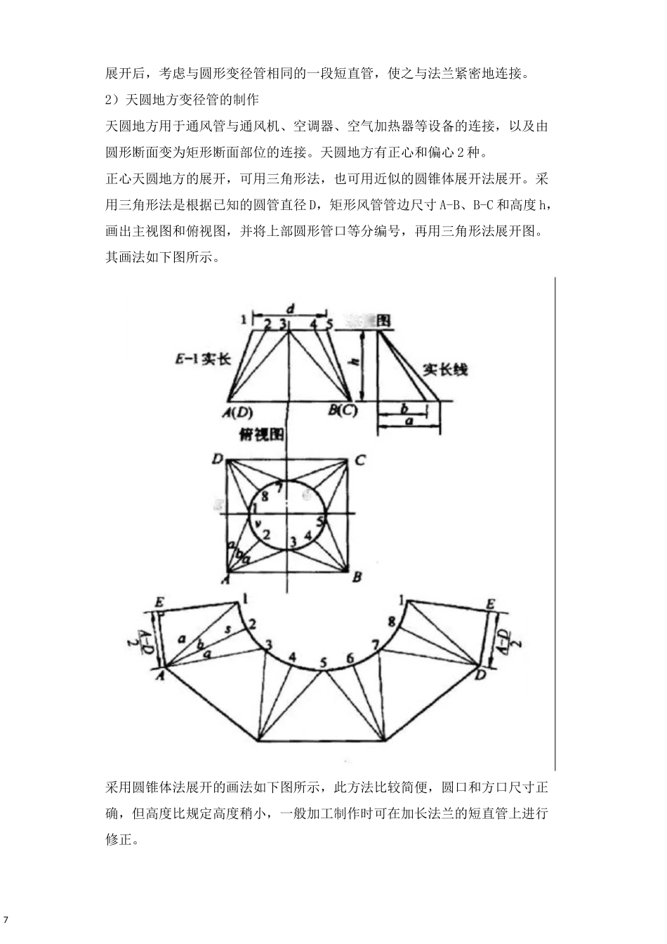 暖通空调中风管三通四通变径制作_第2页