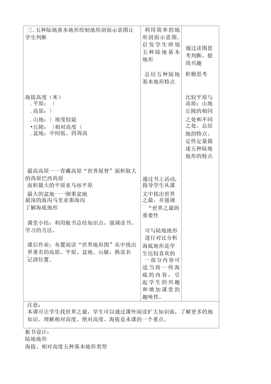 湘教版七年级地理上册世界的地形_第3页