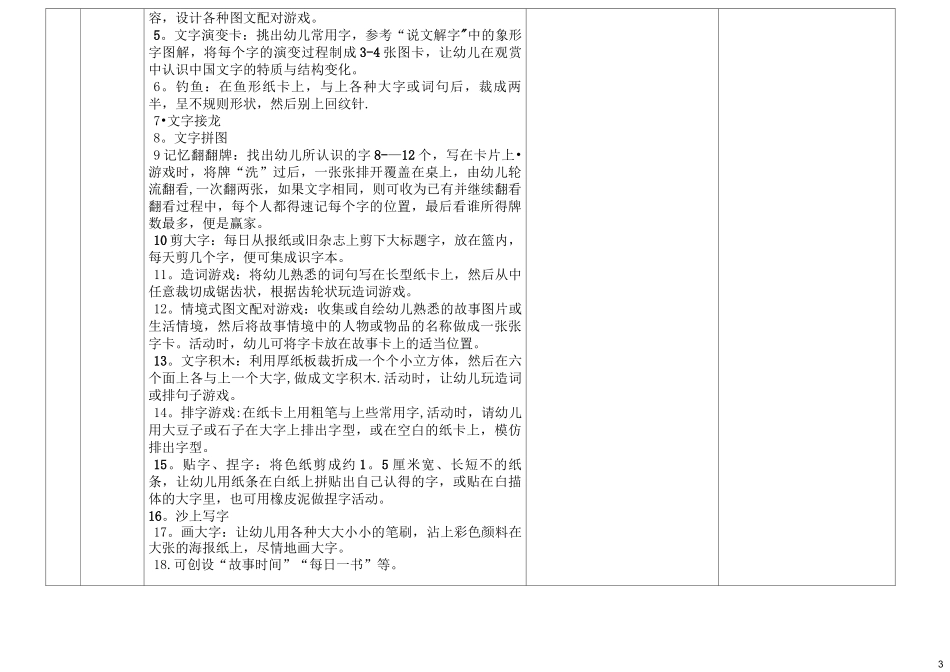 幼儿园区域材料投放明细 (修改版)_第3页