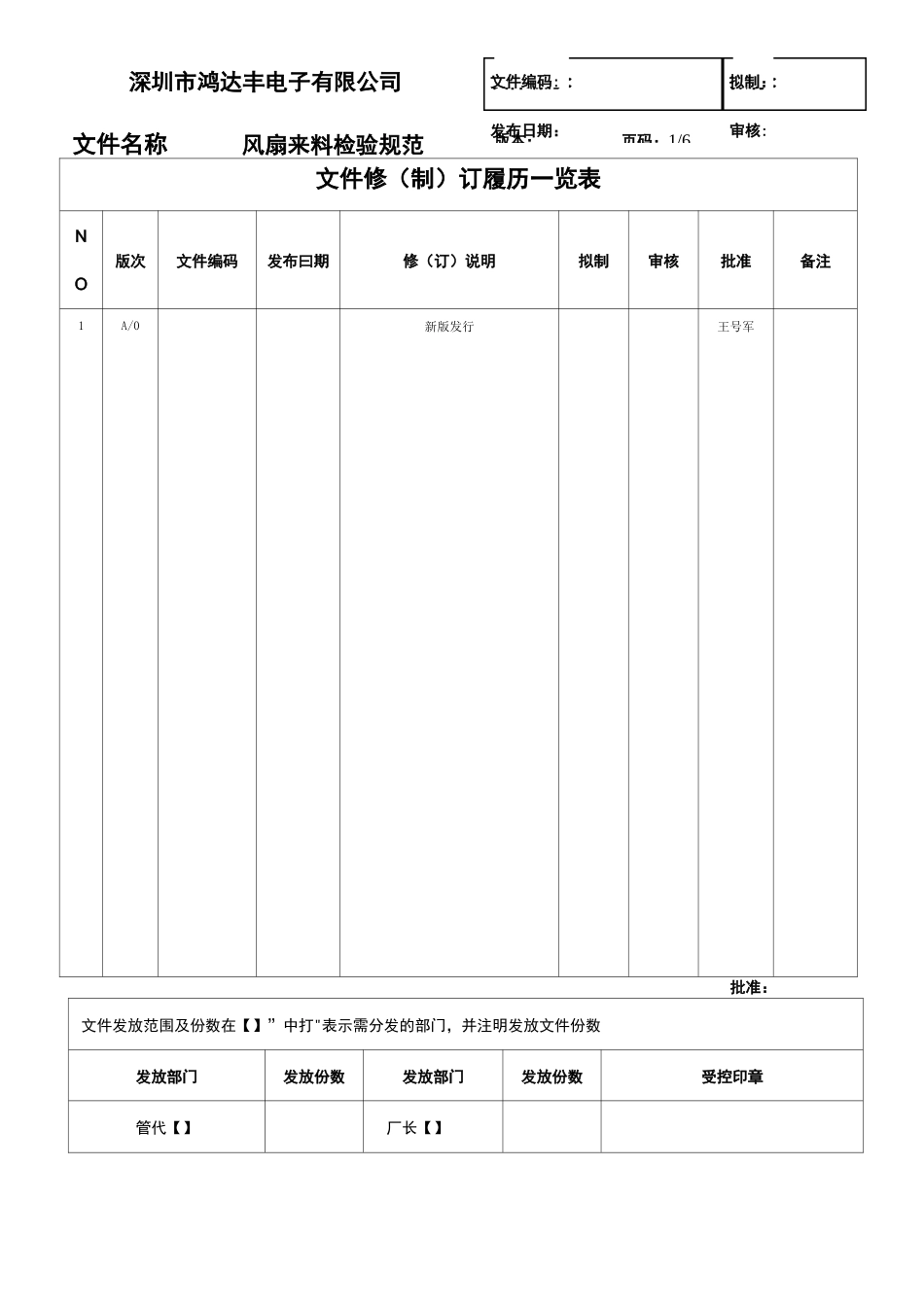 风扇检验规范_第1页