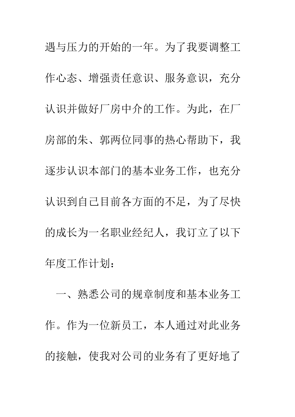 房地产公司个人2025年工作计划--精编范文_第2页