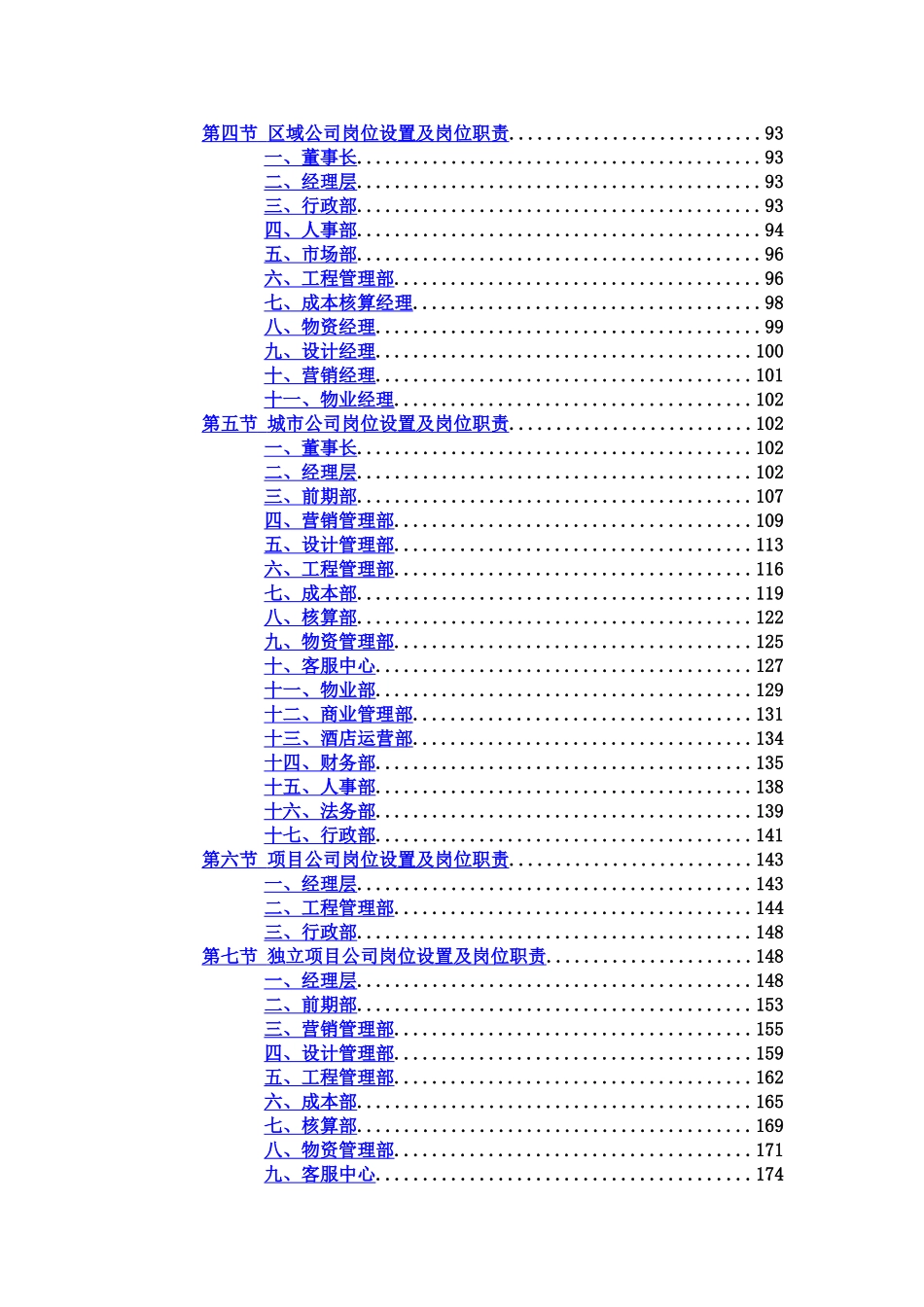 房地产公司组织结构及岗位职能职责样本_第3页