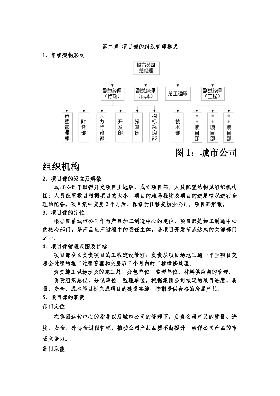 房地产城市公司项目部管理办法规定样本_第3页