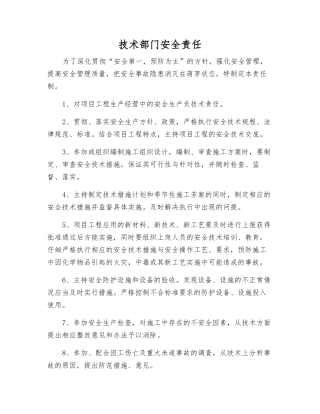 技术部门安全责任