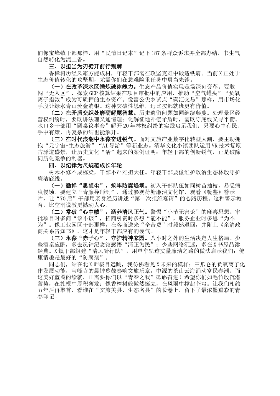 在全县2025年年轻干部座谈会上的讲话_第2页