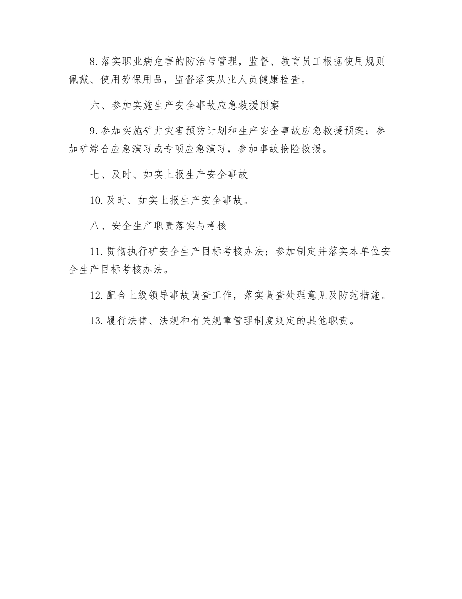 抽放区生产副区长安全生产责任制_第2页