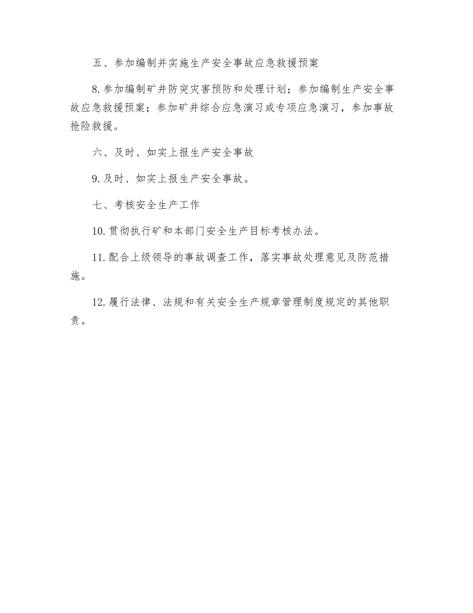 抽放区防突主管技术员安全生产责任制_第2页