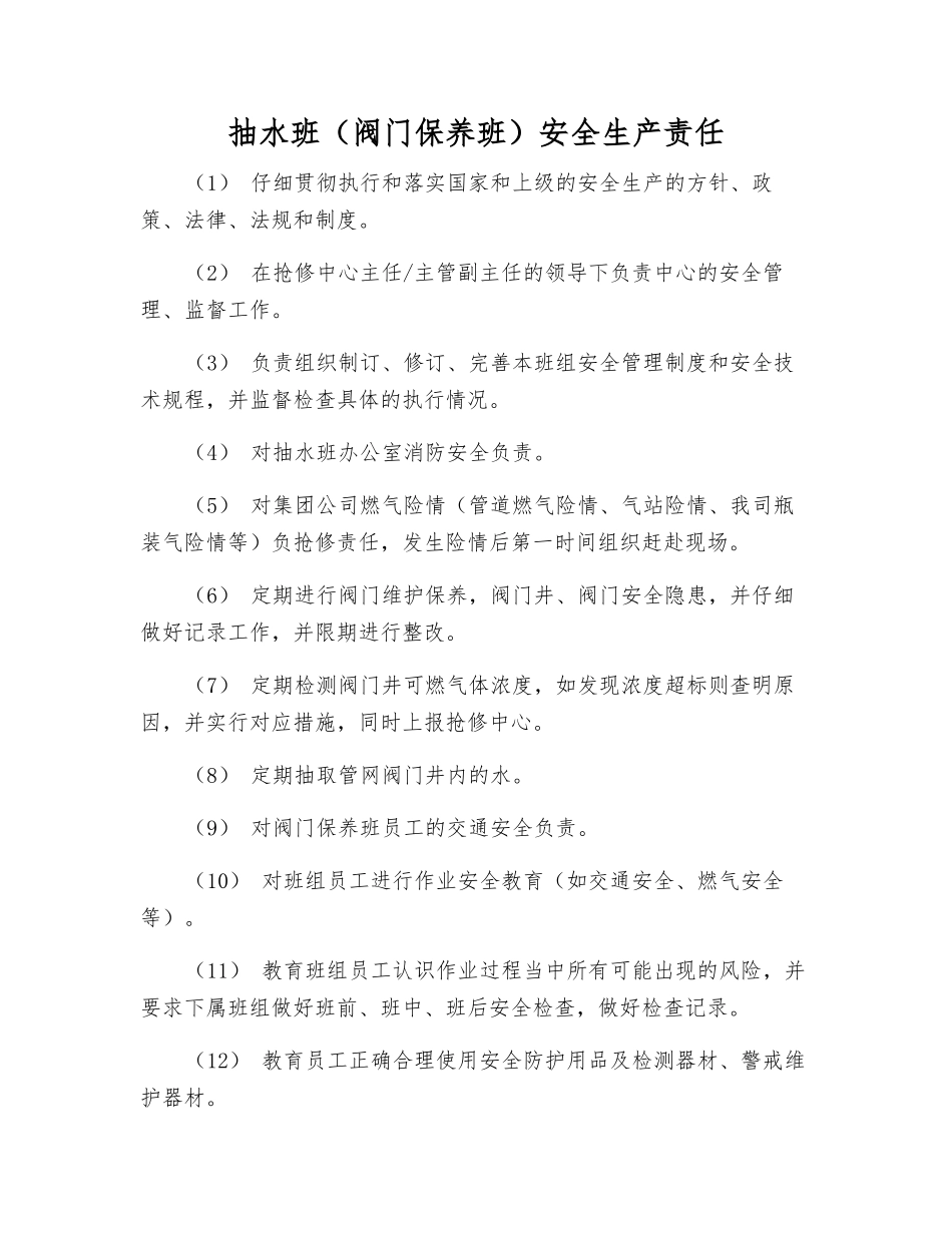 抽水班安全生产责任_第1页