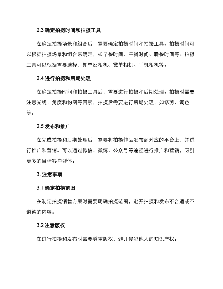 拍摄销售方案_第2页