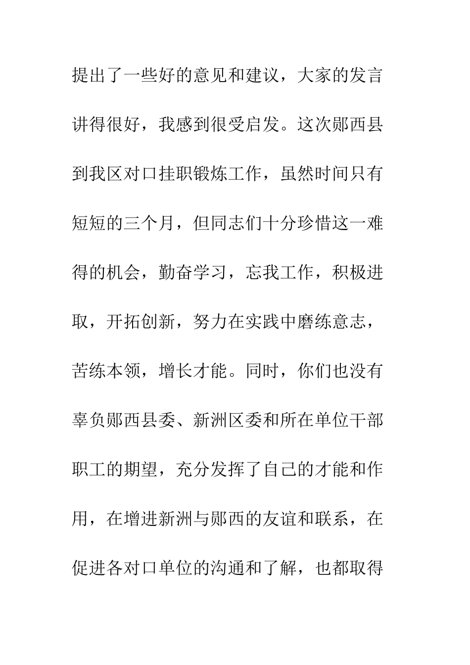 挂职干部总结座谈会讲话--精编范文_第2页