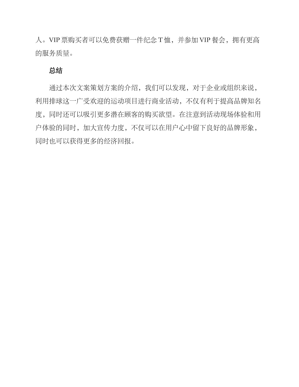 排球商业文案策划方案_第3页