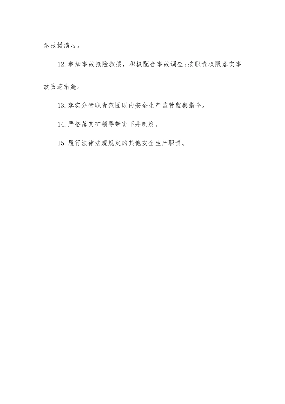 掘进副矿长安全生产责任清单_第3页