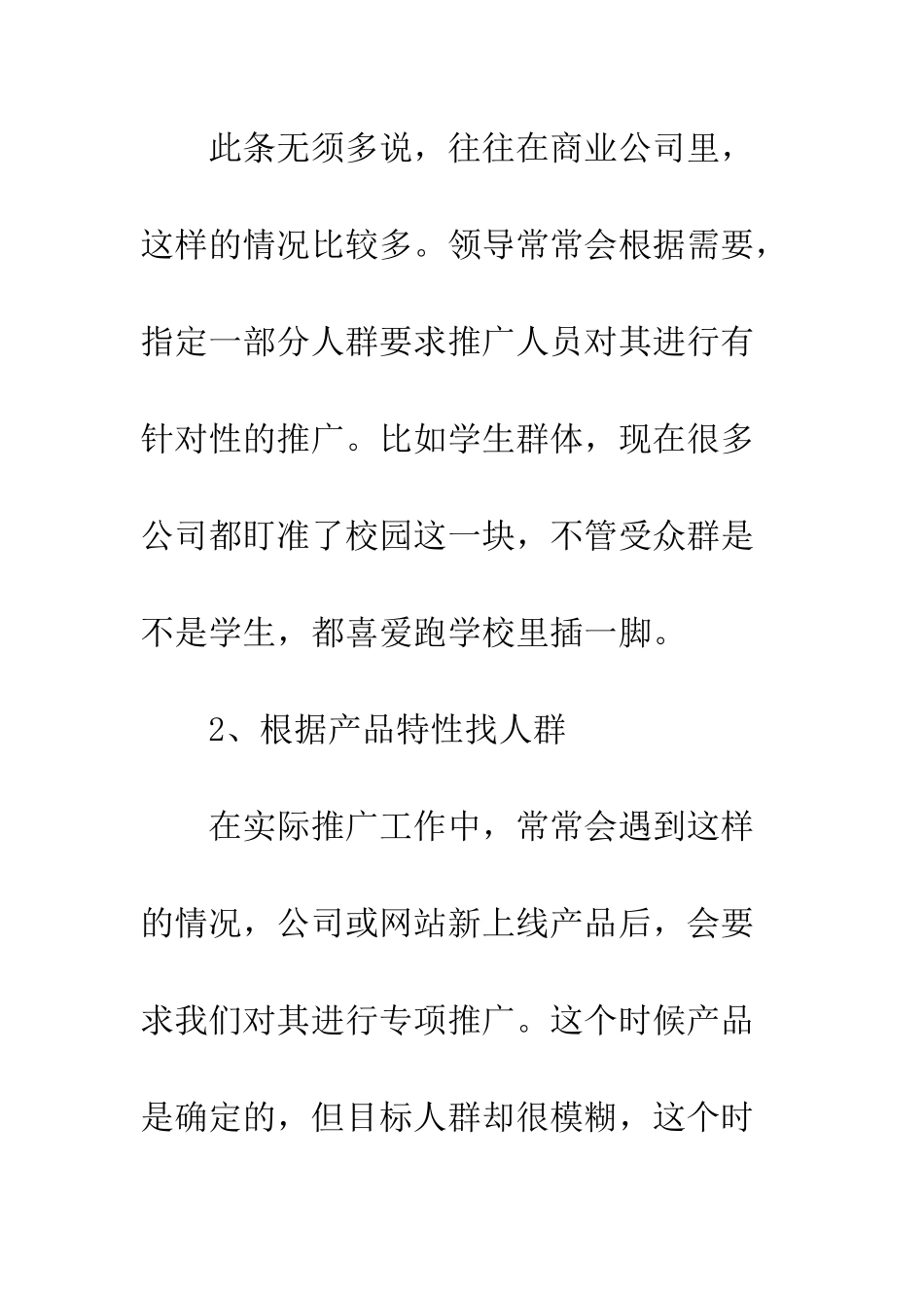 推广方案策划书--精编范文_第2页