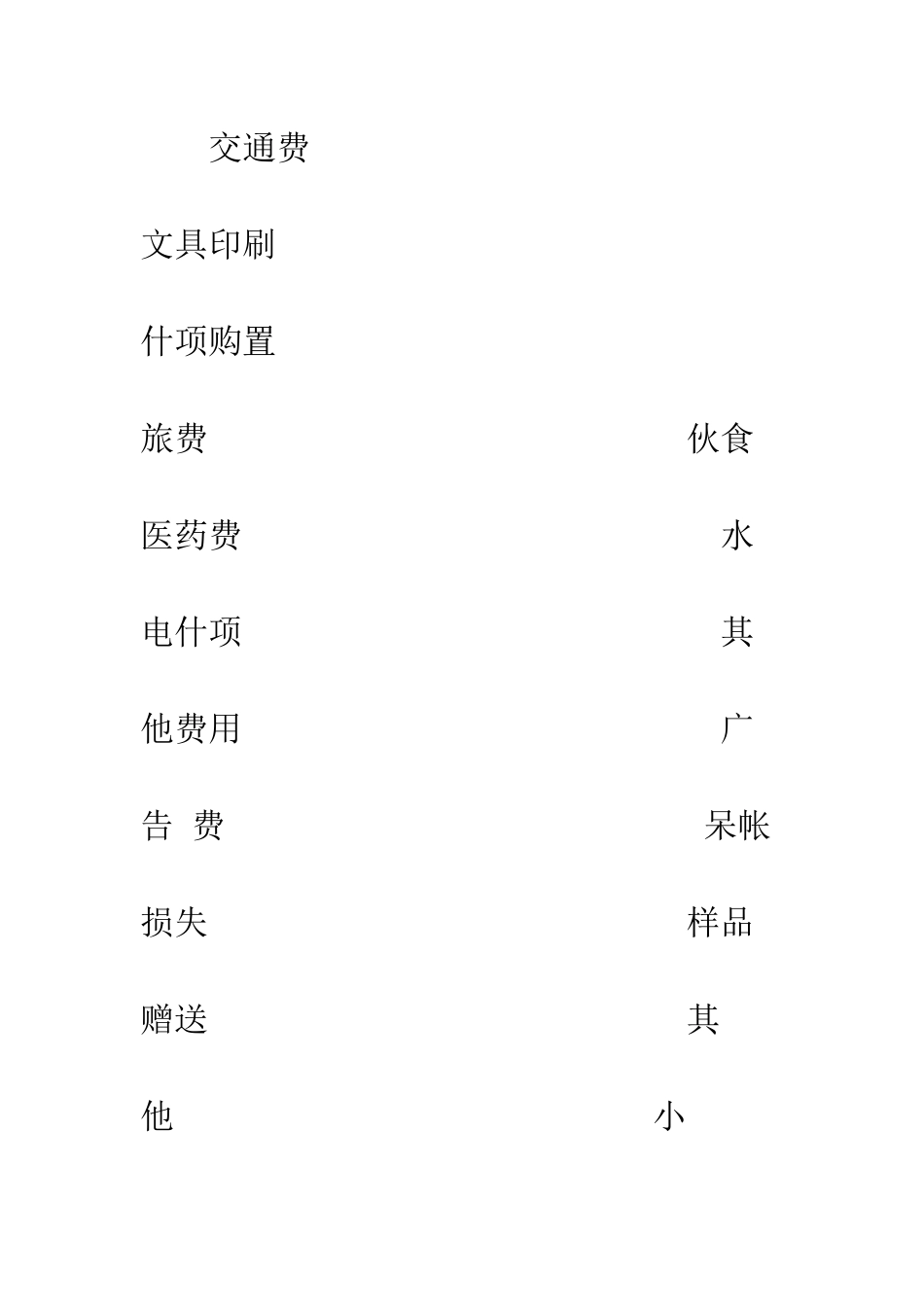 推销费用设定表--精编范文_第3页