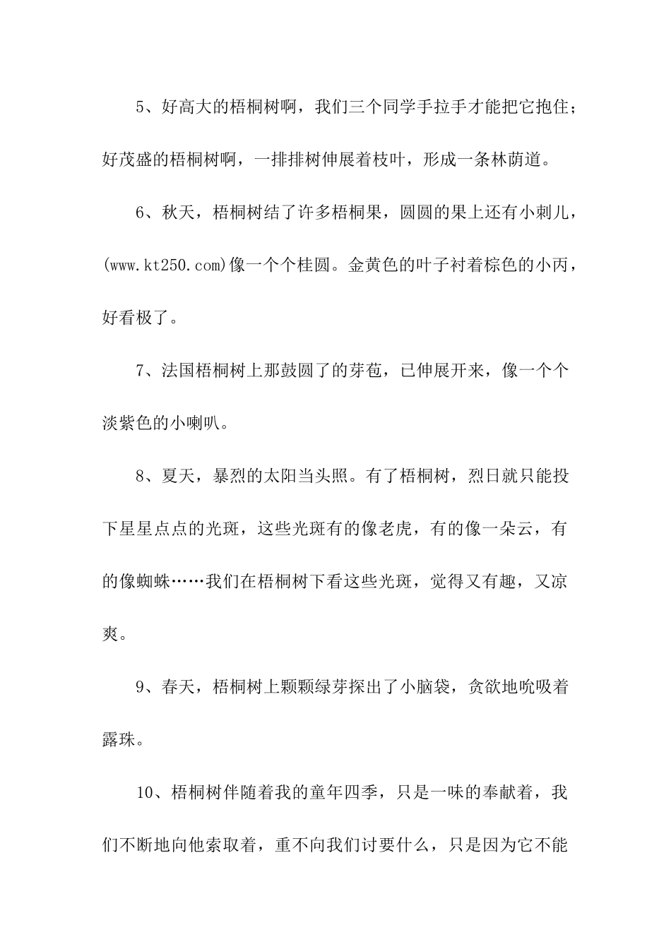 描写梧桐树的句子_第2页