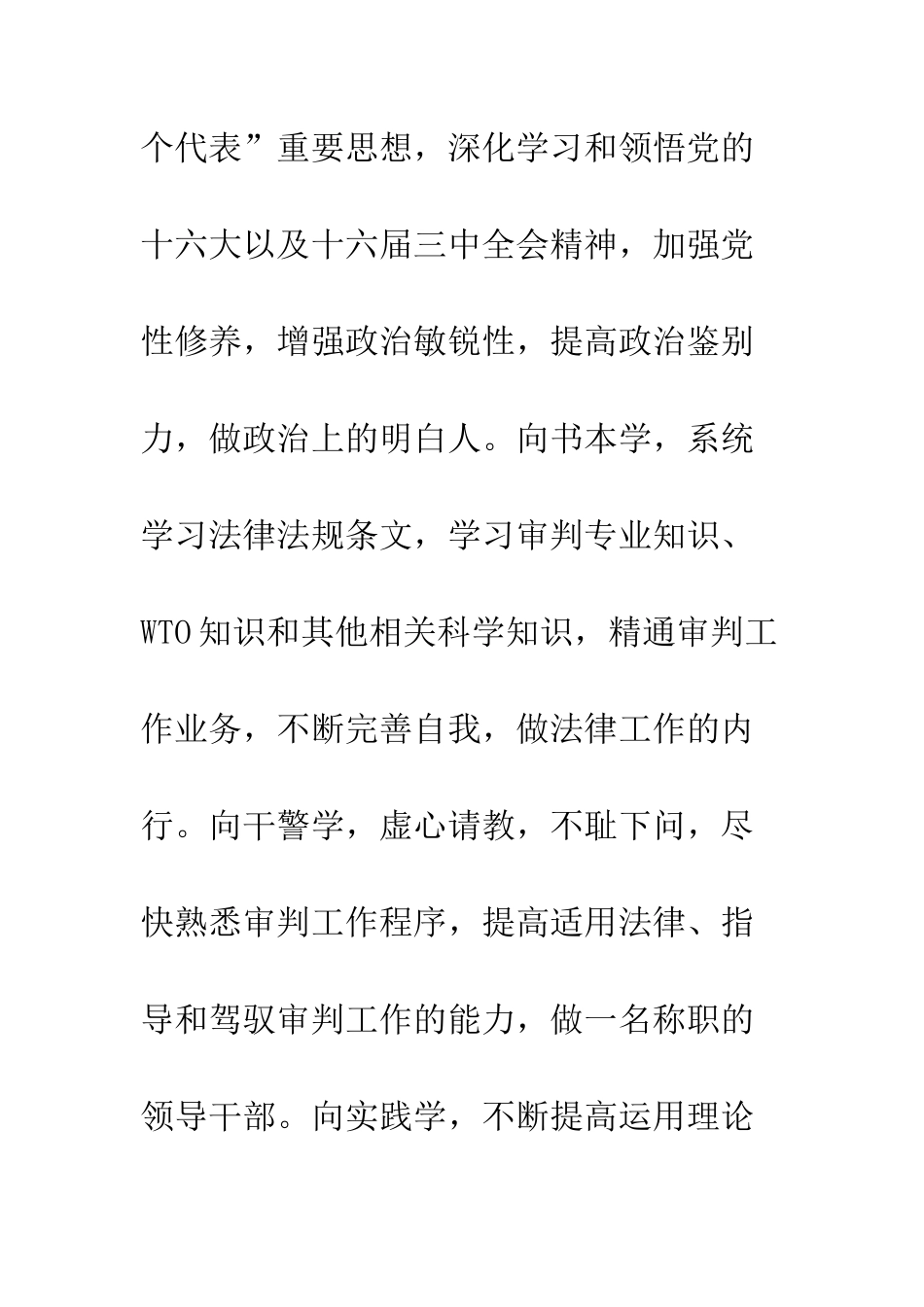 提名法院副院长供职发言--精编范文_第3页
