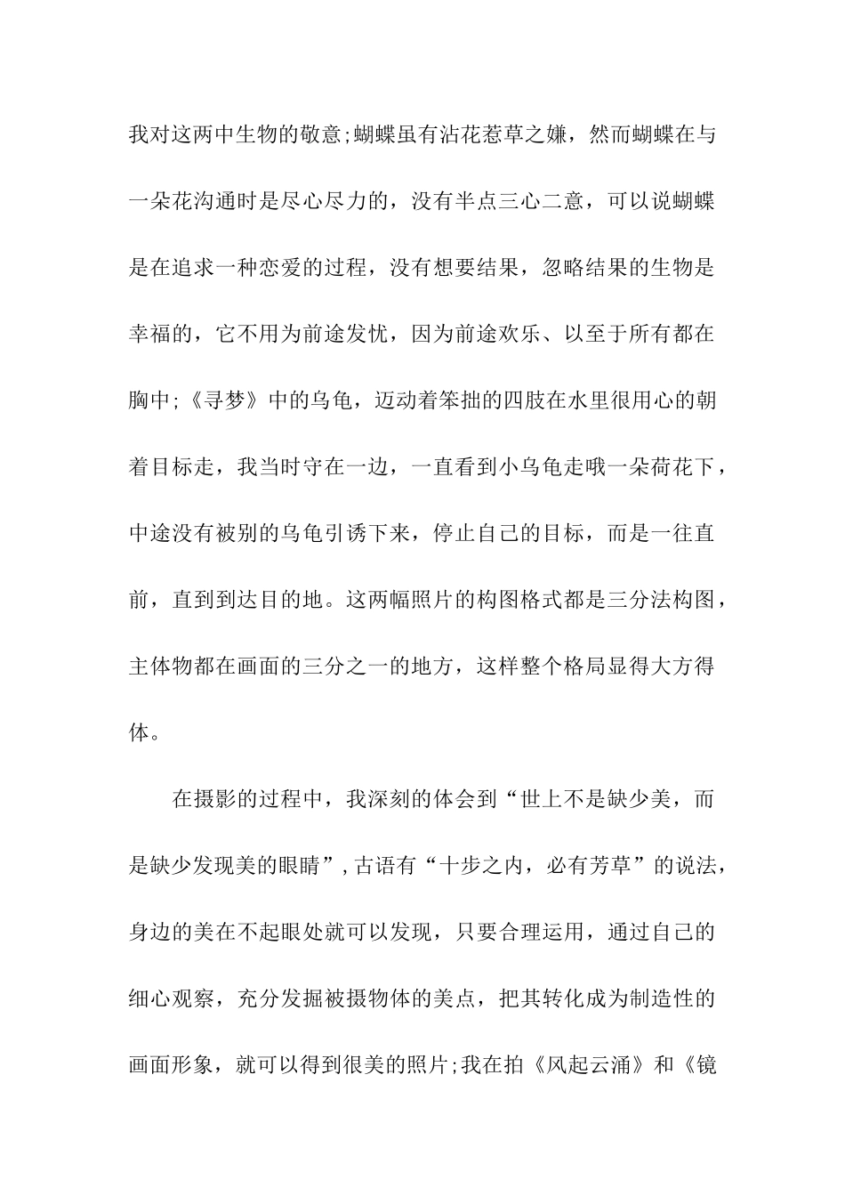 摄影实习自我鉴定_第2页