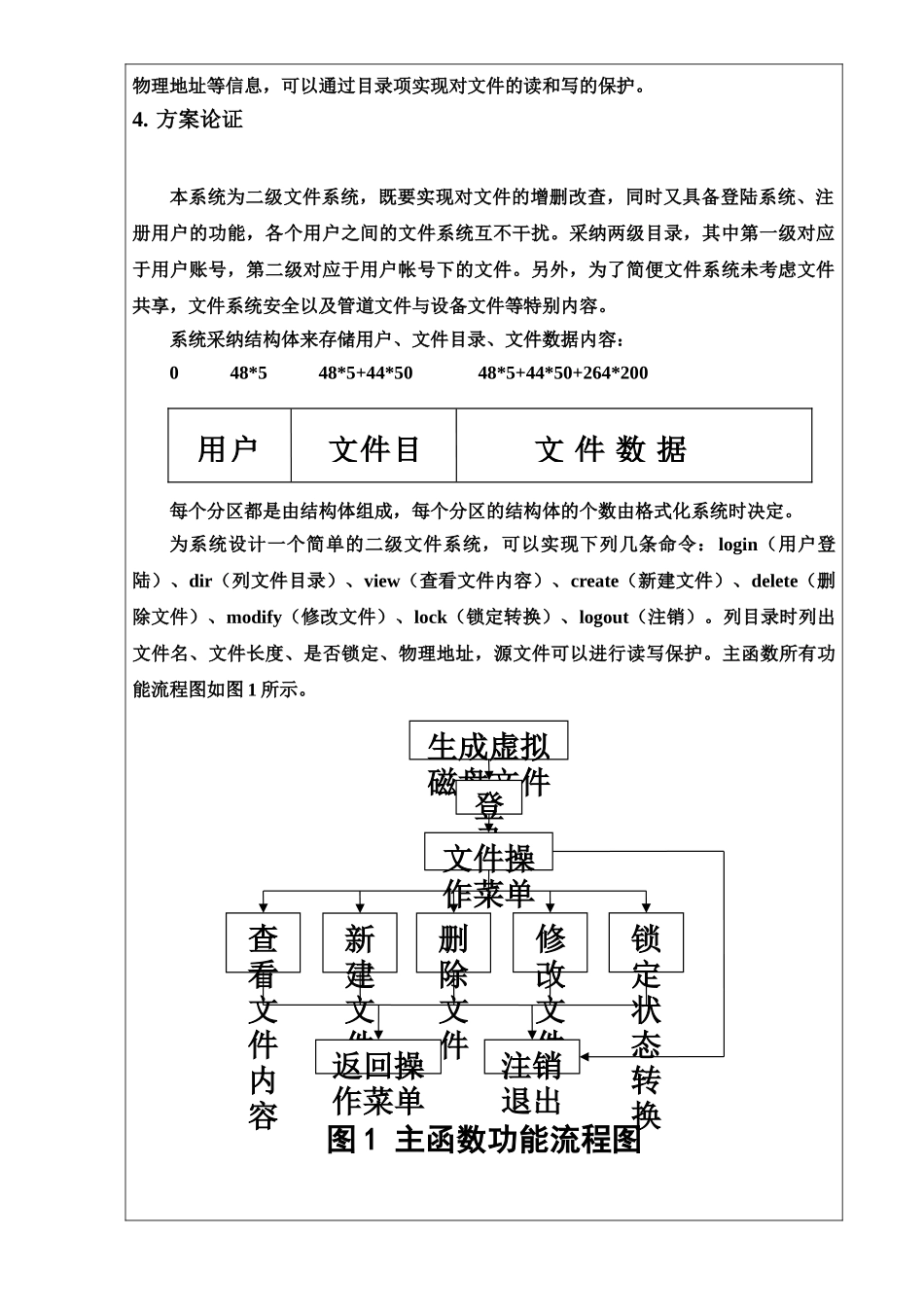 操作系统专业课程设计简单多用户文件系统样本_第3页