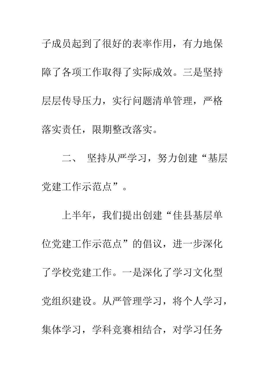 支部书记党建工作述职报告20XX_第3页