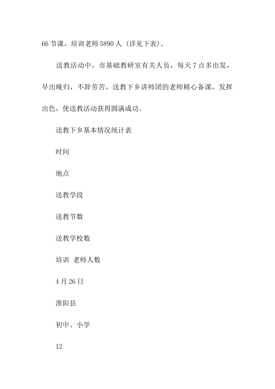 教师队伍建设年“送教下乡”活动总结_第2页