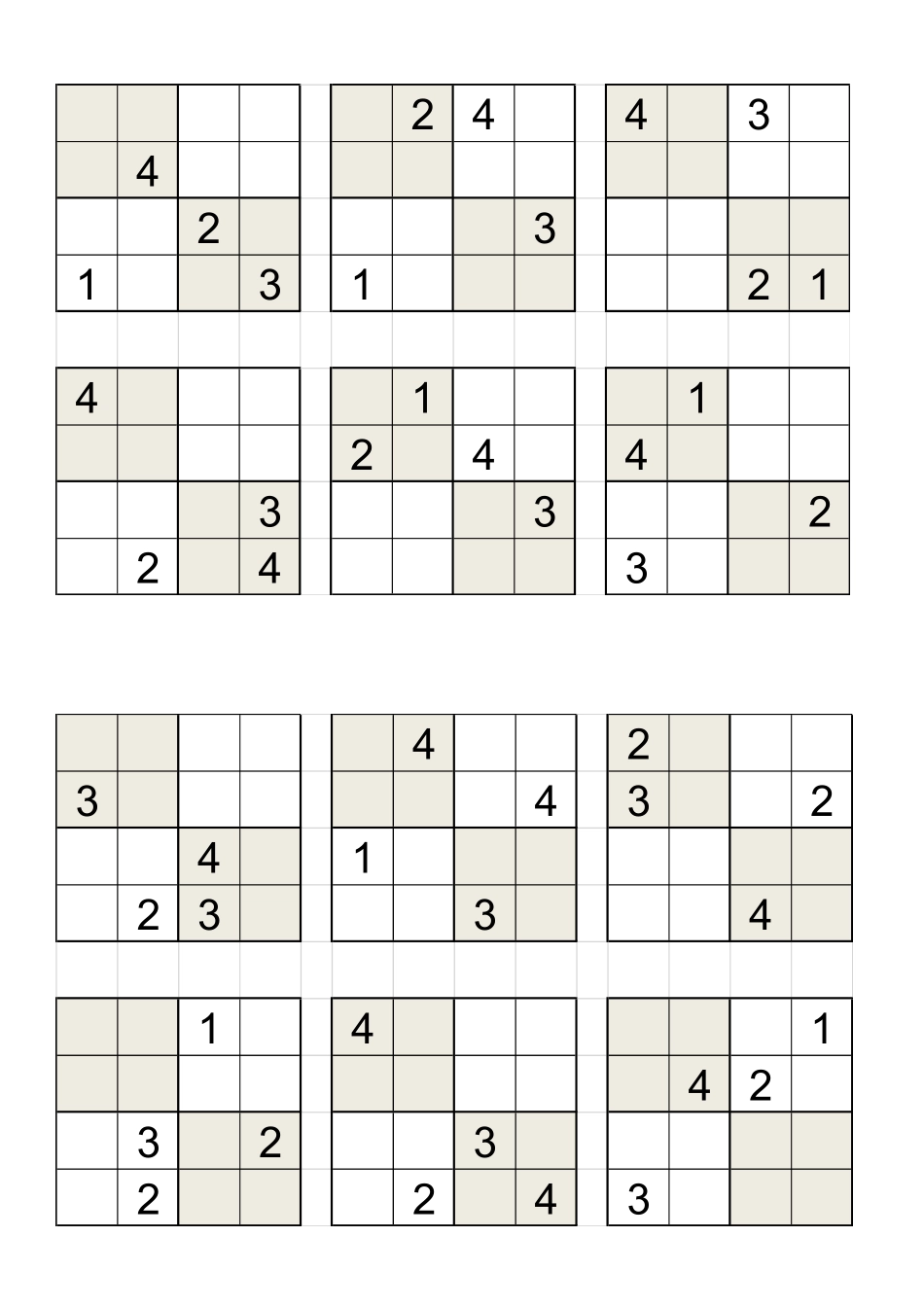 数独四宫格-30题_第1页