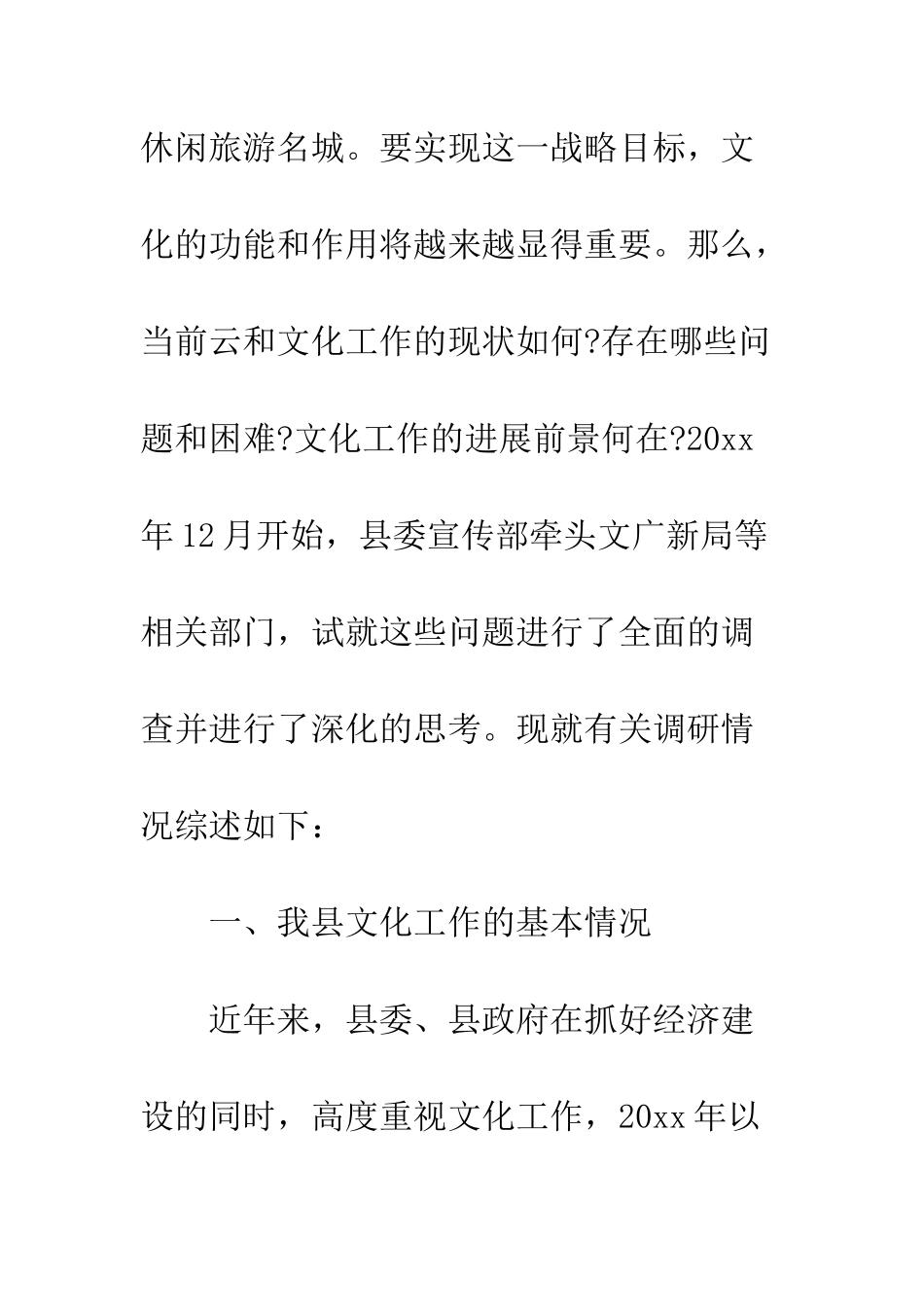 文化工作调研报告--精编范文_第2页