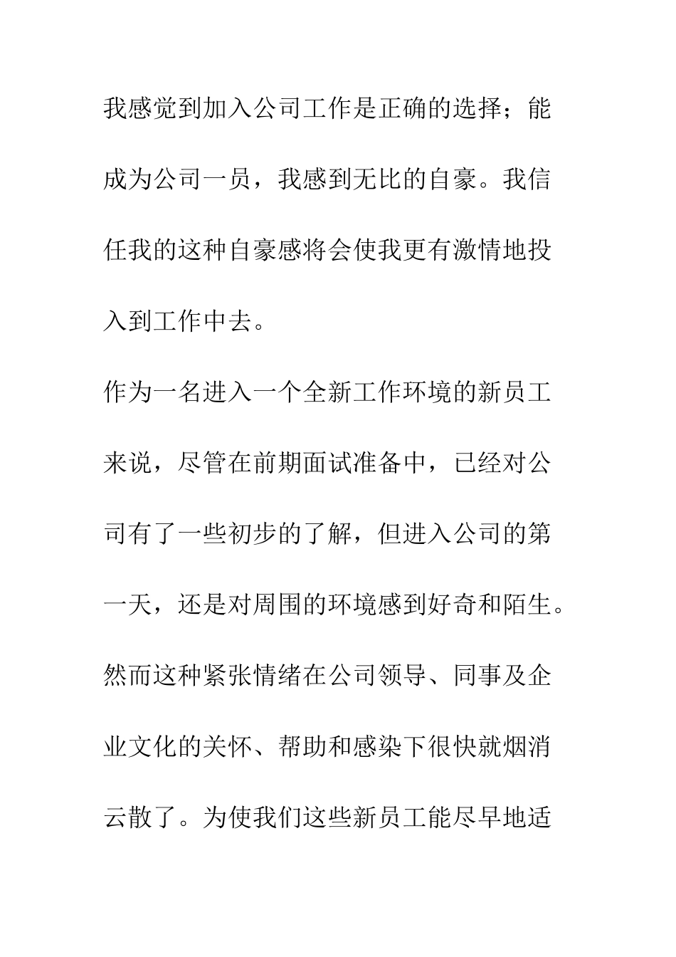 新员工入职感言--精编范文_第2页