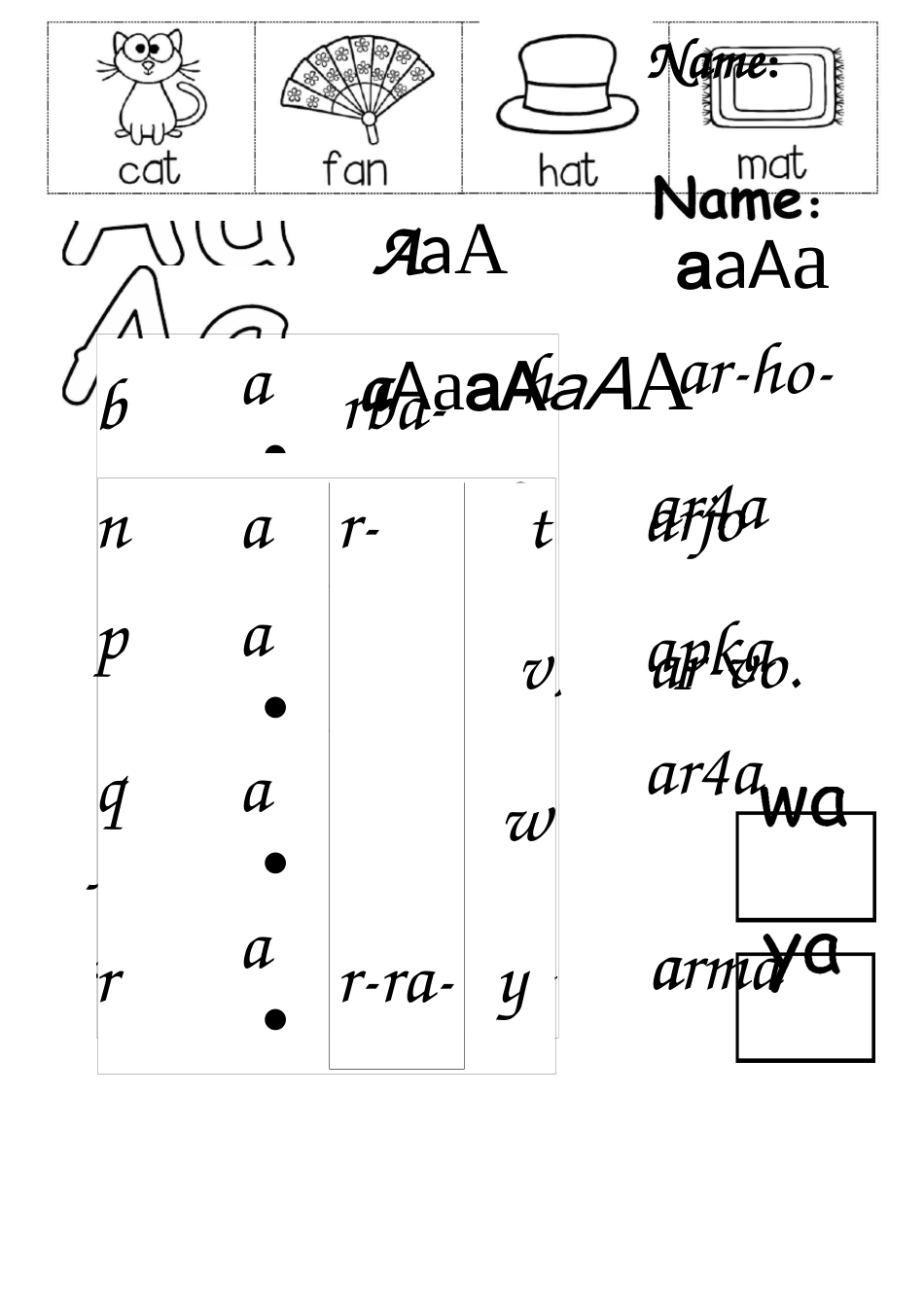 短元音语音拼读练习short vowel_第1页