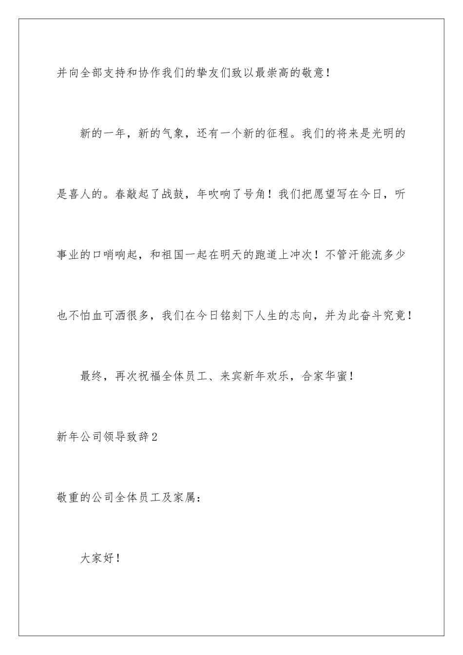 新年公司领导致辞_第3页