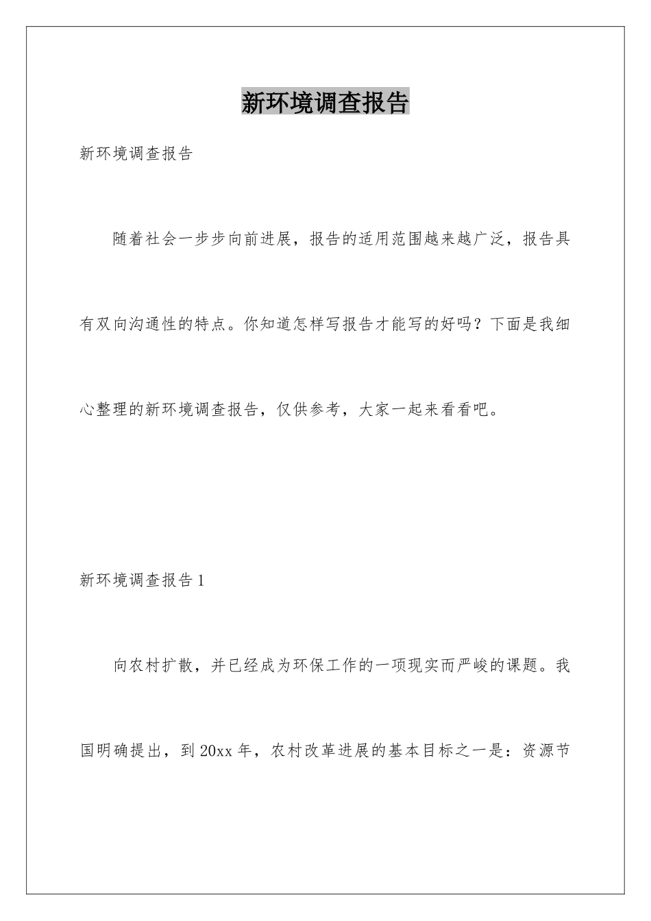 新环境调查报告_第1页