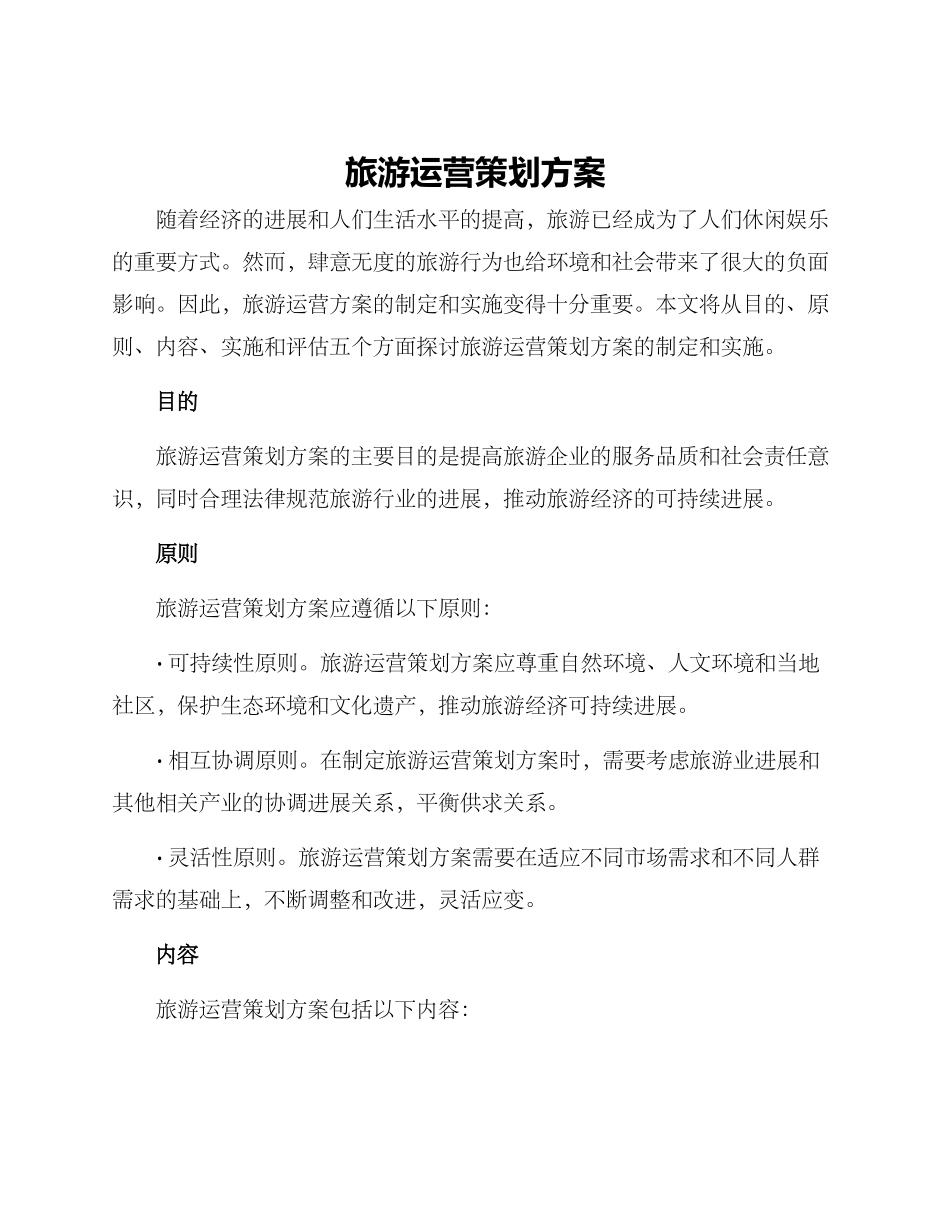 旅游运营策划方案_第1页