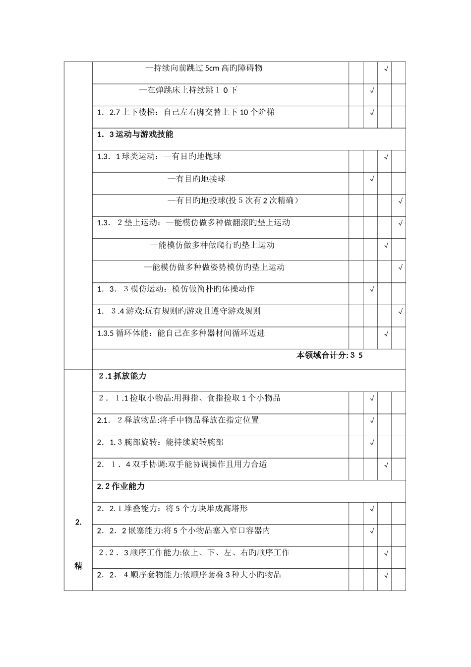 智力残疾儿童学习能力评估表_第2页