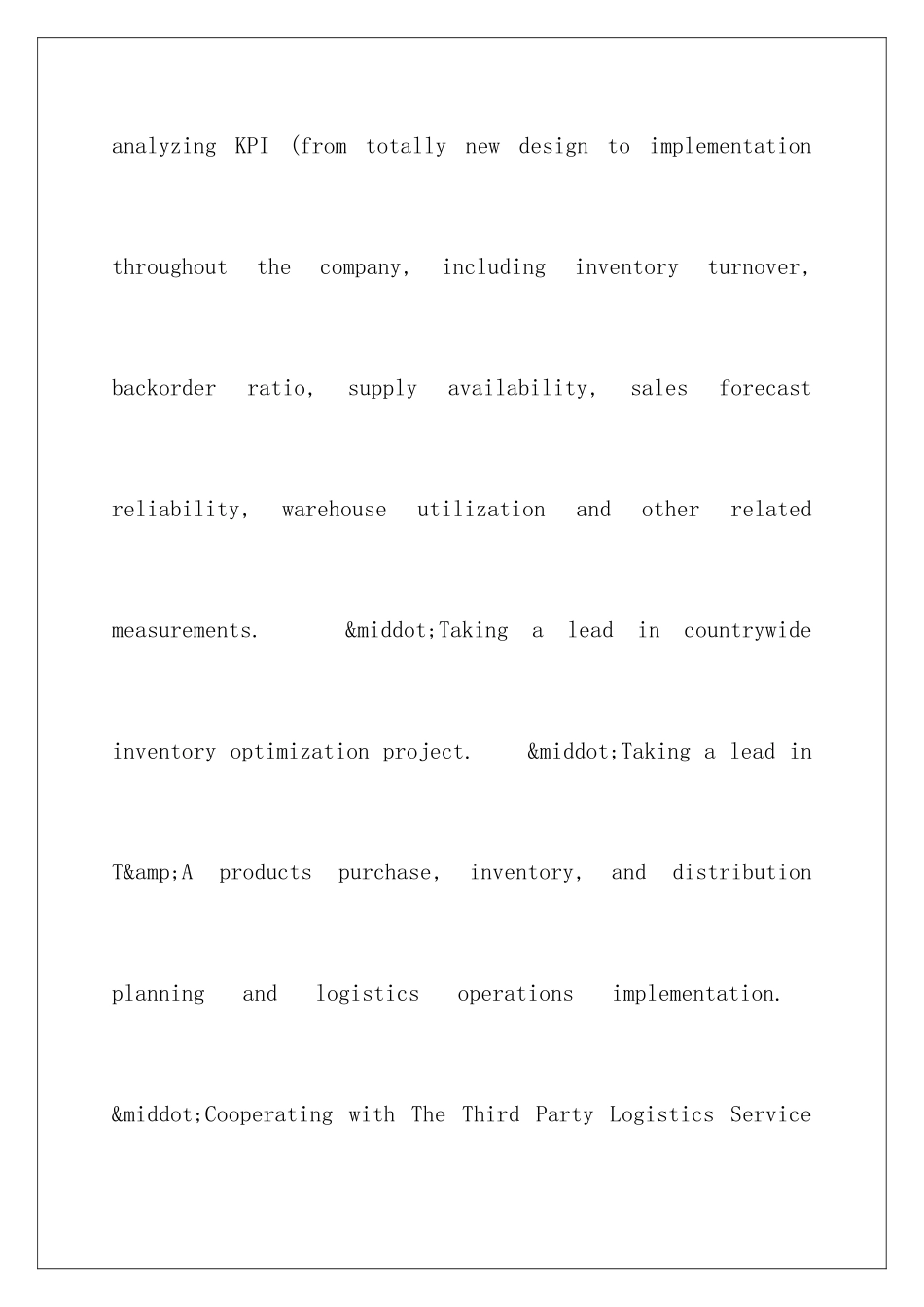 最新国际贸易的英文简历_第3页