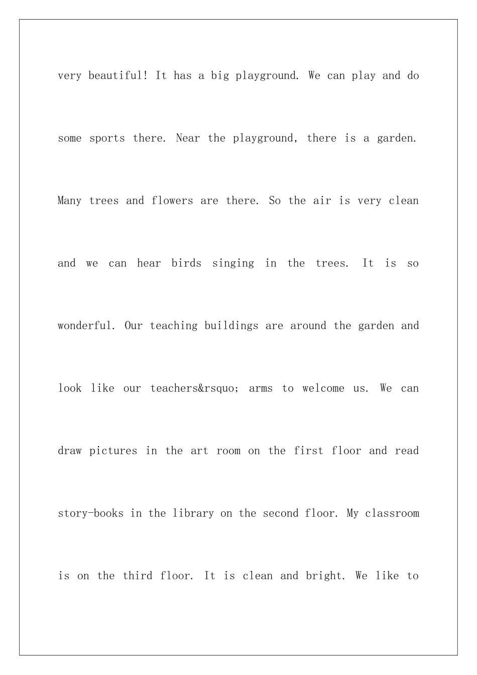 最新小学生英语演讲稿_第2页