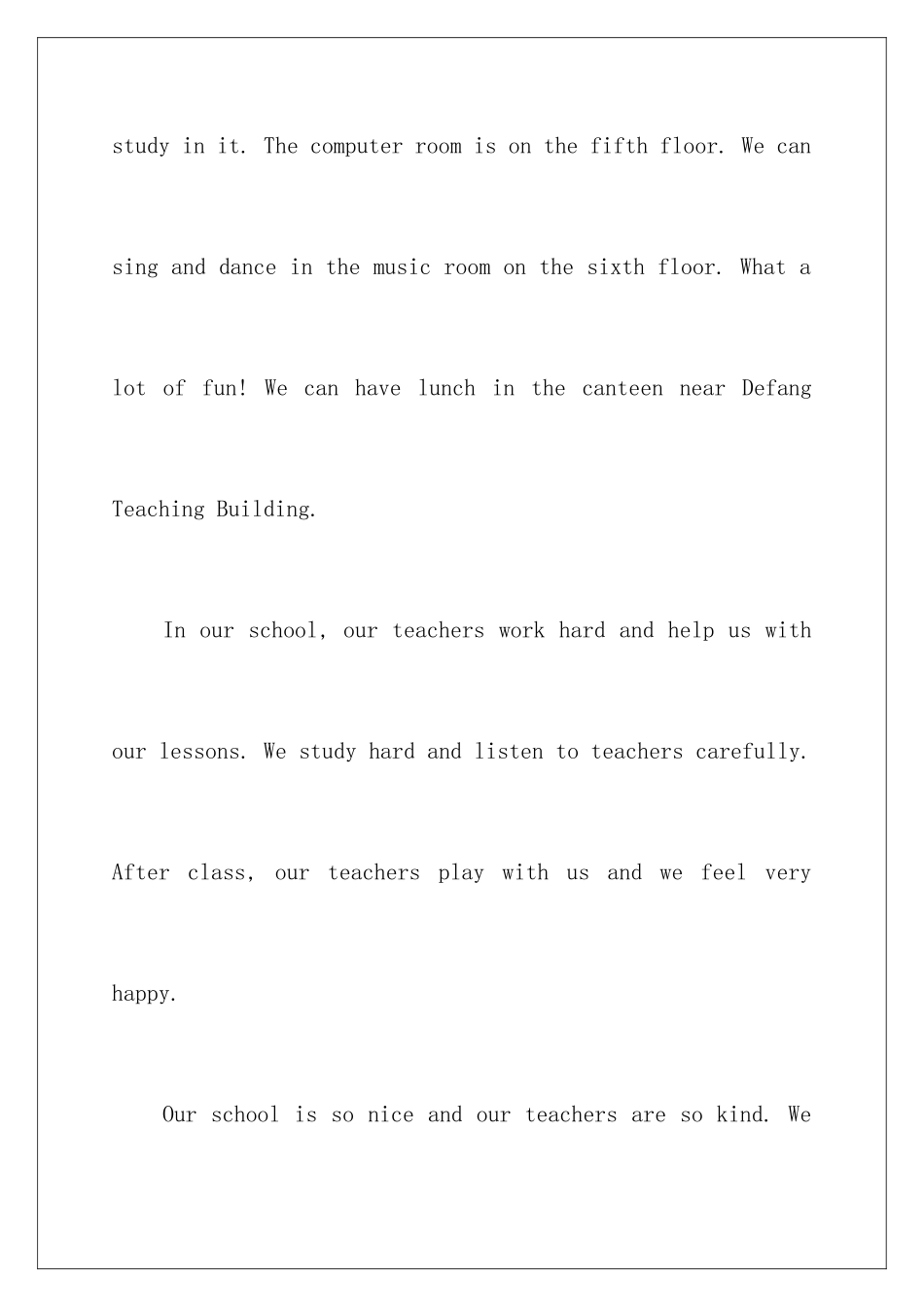 最新小学生英语演讲稿_第3页