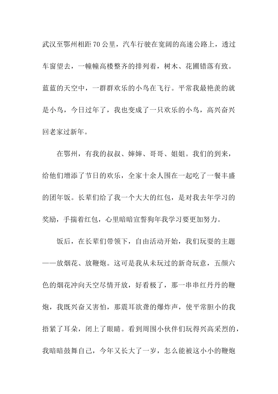 最难忘的春节600字作文难忘的春节_第2页