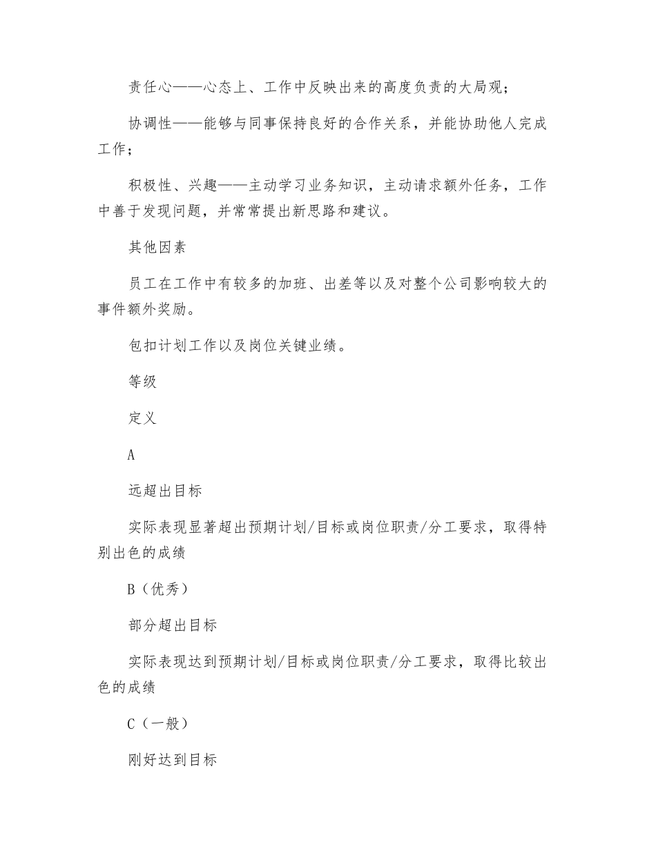 月度绩效考核管理制度_第2页