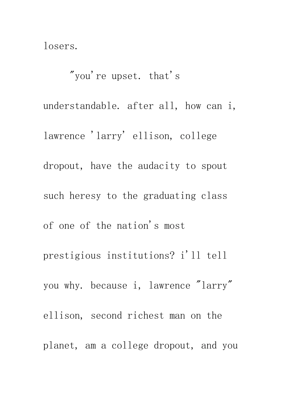 有史以来最狂妄的英文演讲--精编范文_第3页