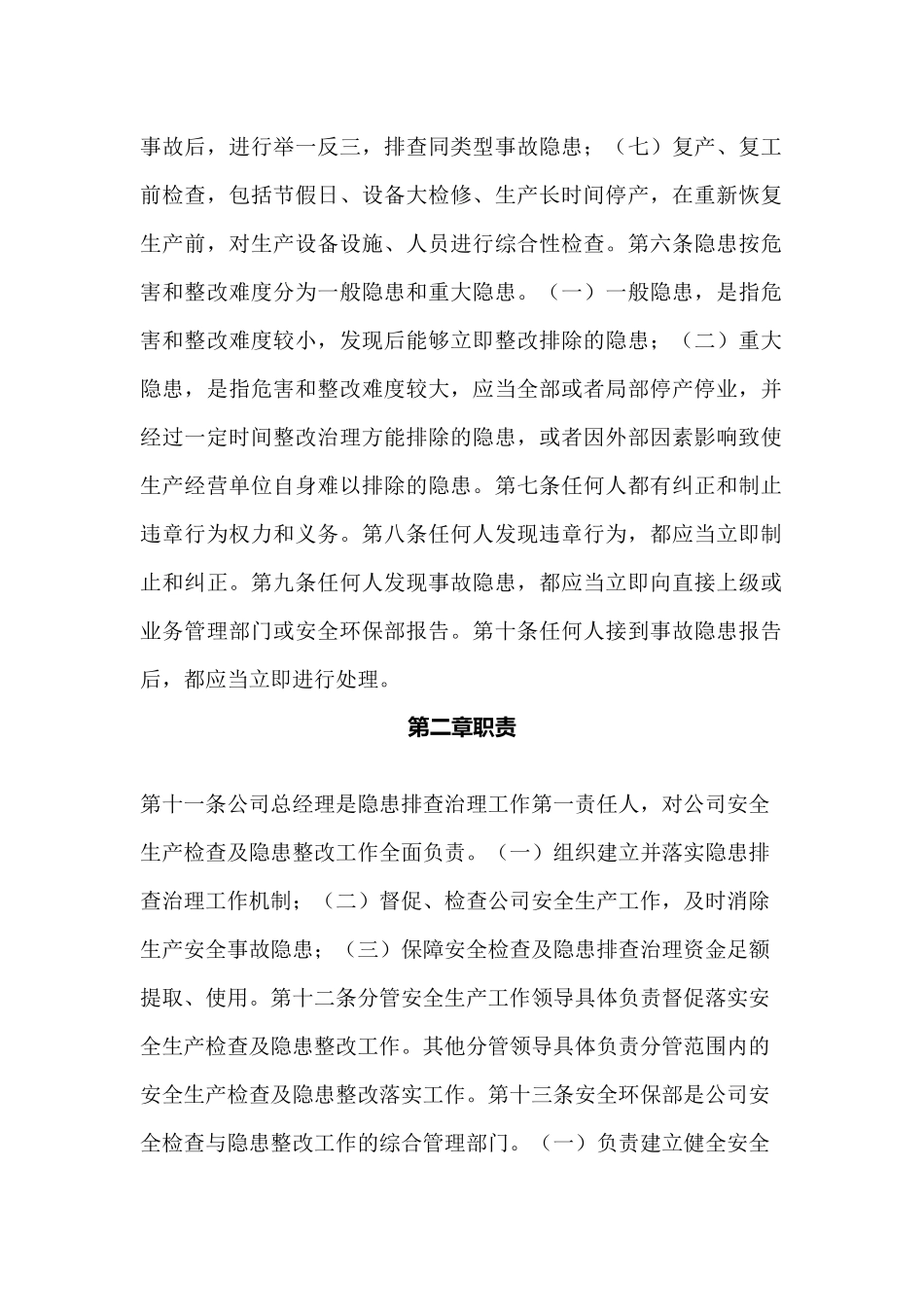 XX公司安全检查与隐患整改制度_第2页