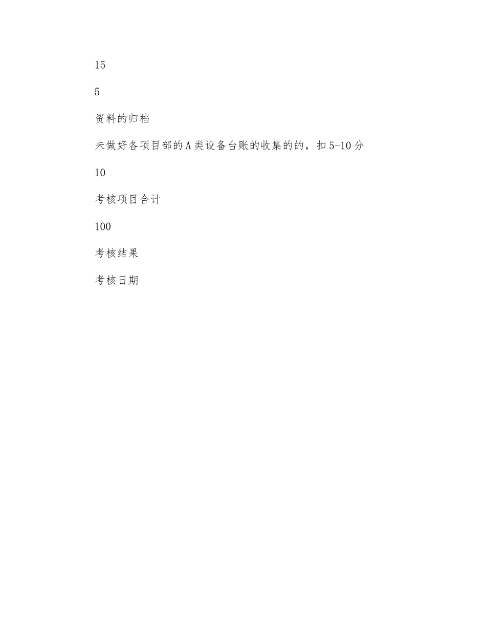 机械设备处安全生产责任制及目标考核记录表_第3页