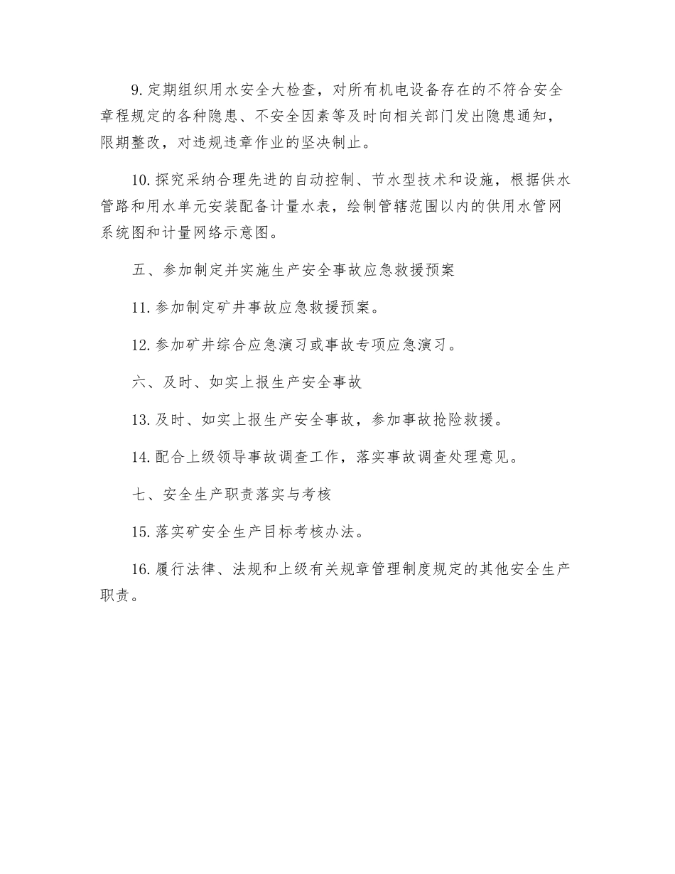 机电科水资源办公室安全生产责任制_第2页