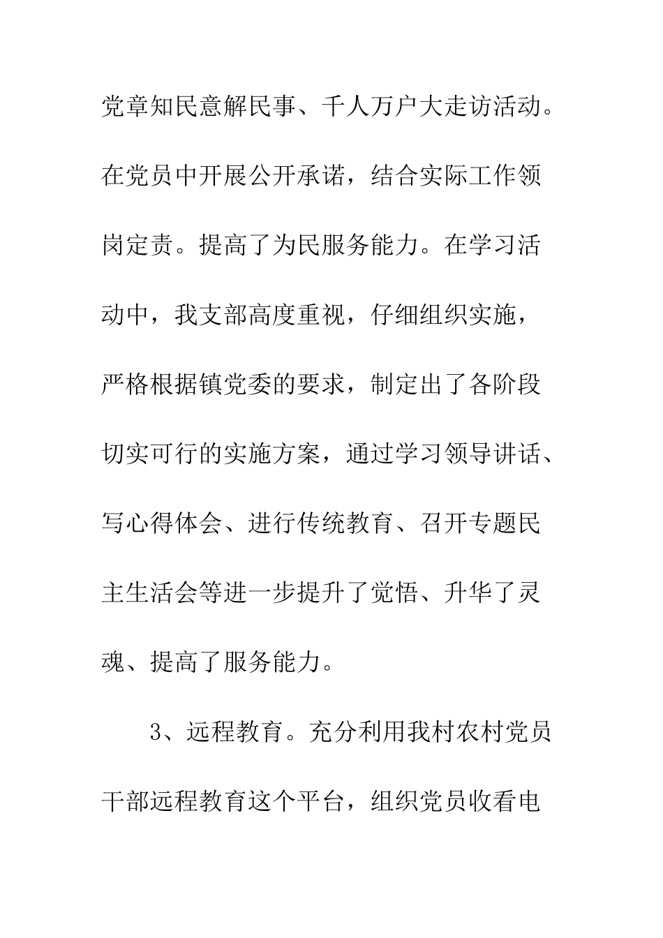 村党支部2025上半年工作总结范文--精编范文_第3页