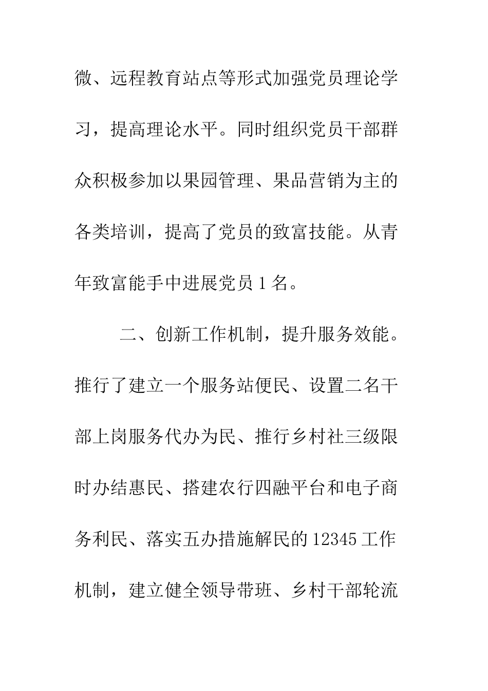 村党支部党建述职报告--精编范文_第2页